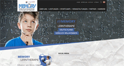 Desktop Screenshot of memory-lerntherapie.de